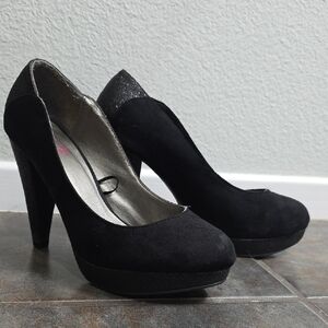 Torrid Black Suede Heels
